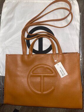 Medium shopping bag- tan/brown